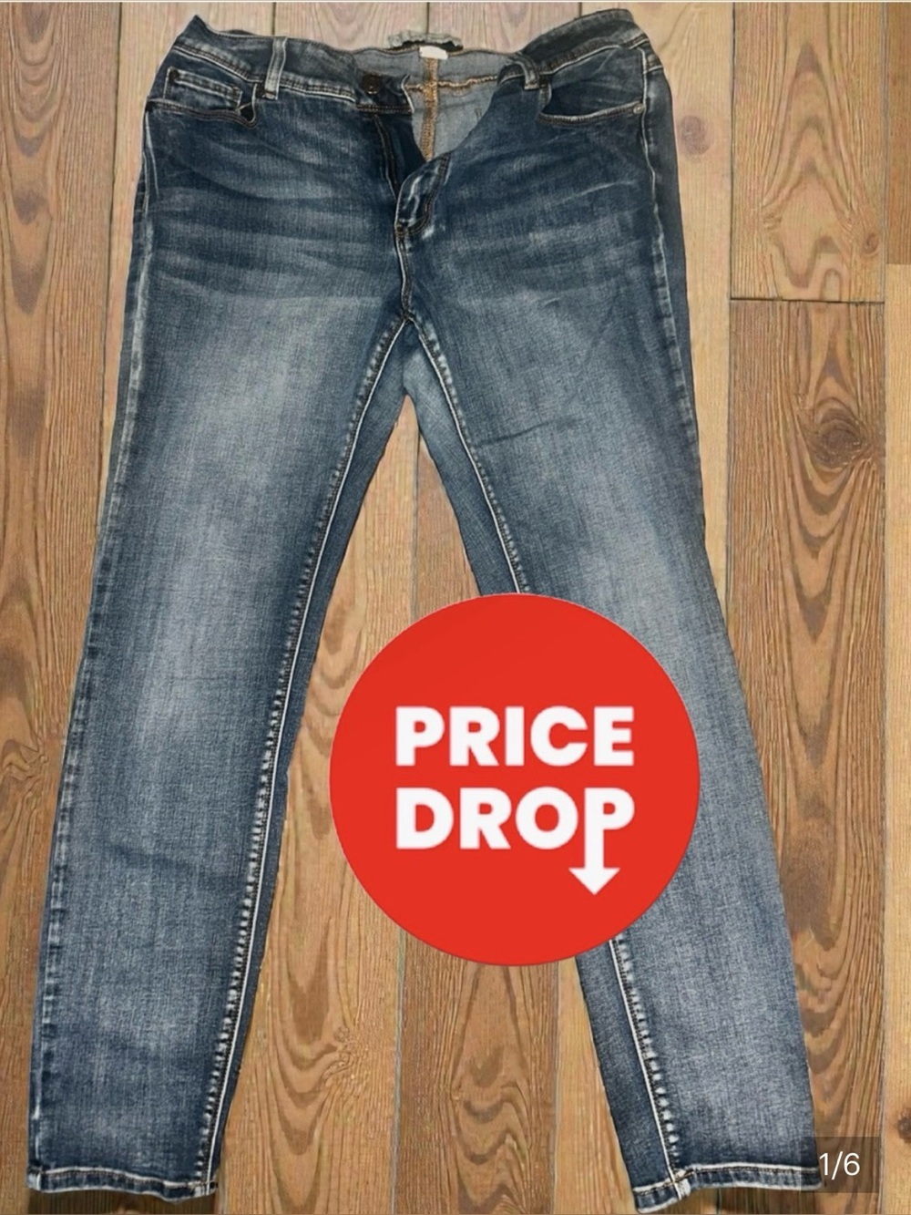 Cato Denim Everyday Skinny Jeans in Washed Blue